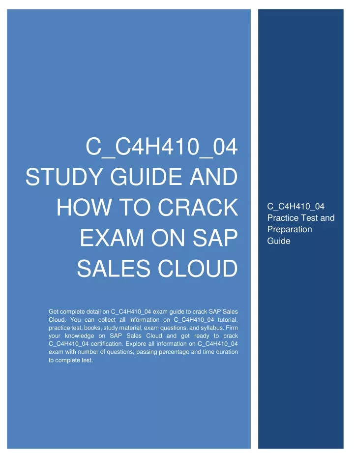 C-C4H410-21 Reliable Exam Pass4sure