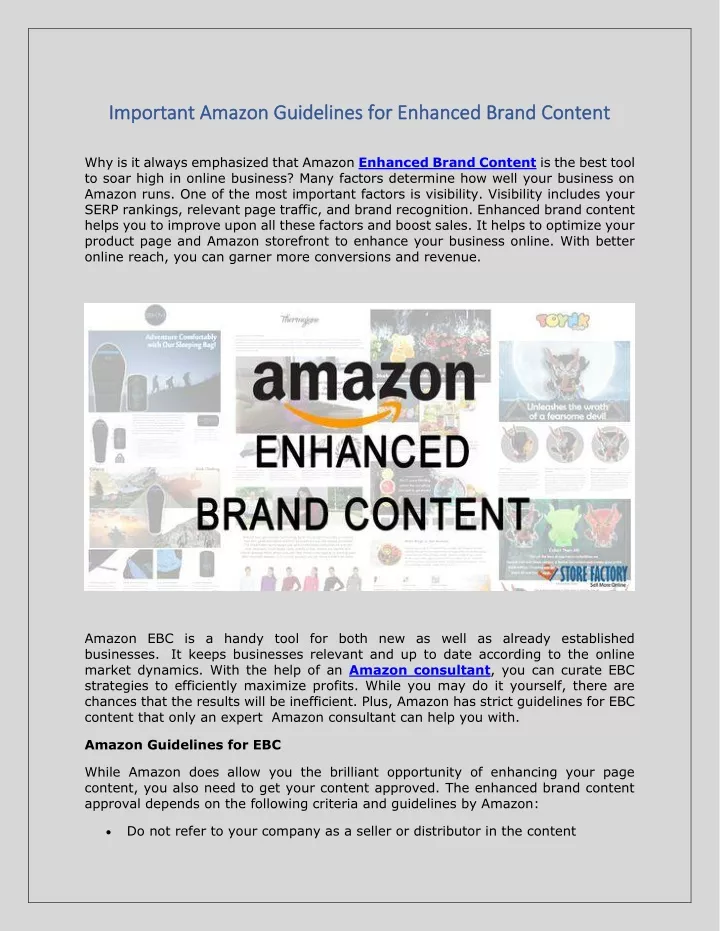 PPT - Important Amazon Guidelines For Enhanced Brand Content PowerPoint ...