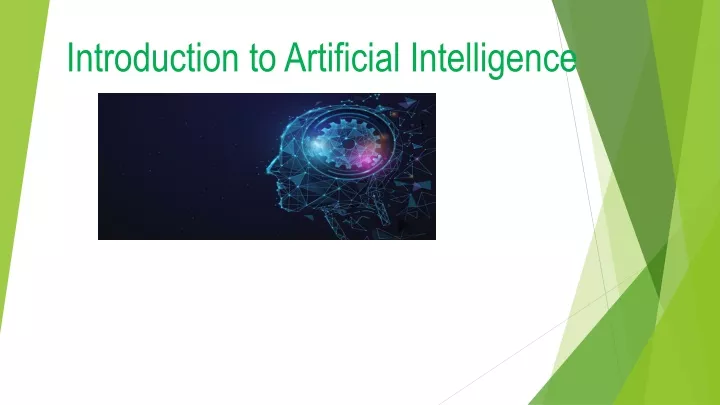 PPT - Introduction to Artificial Intelligence PowerPoint Presentation ...