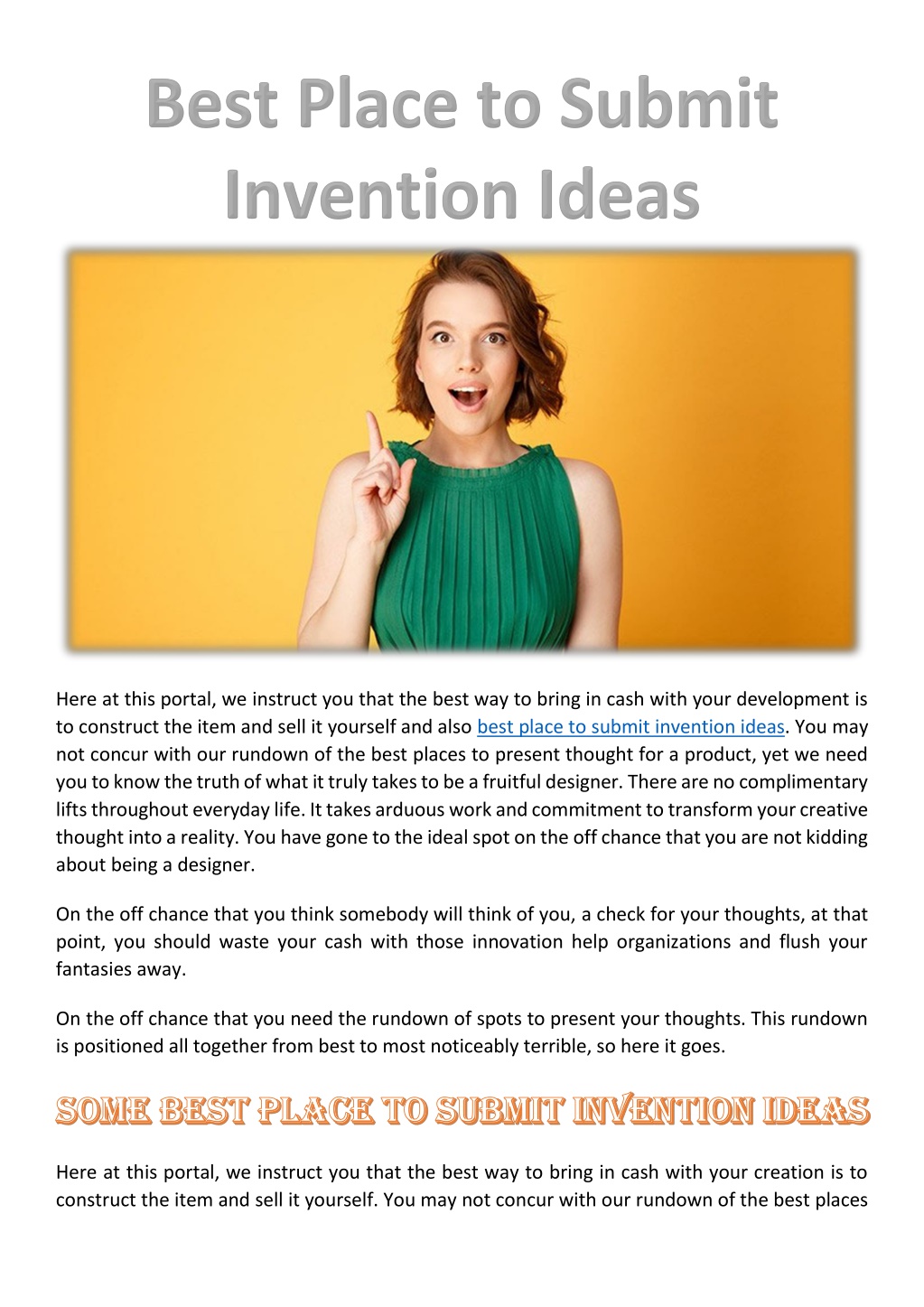 PPT - Best Place to Submit Invention Ideas PowerPoint Presentation, free download - ID:10617795