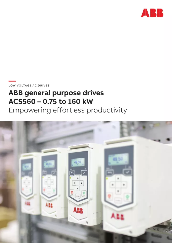 PPT - ABB ACS560 GENERAL PURPOSE DRIVES | Instronline PowerPoint ...