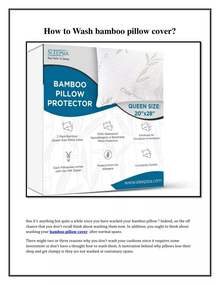 ppt-how-to-wash-bamboo-pillow-cover-powerpoint-presentation-free