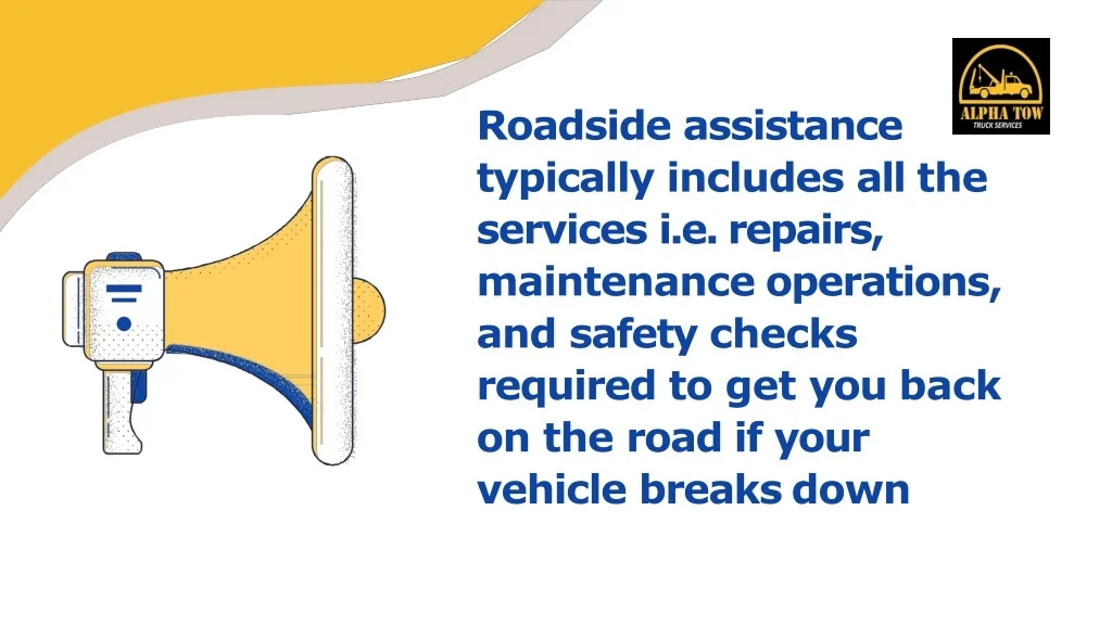 PPT What Services Roadside Assistance Cover PowerPoint Presentation
