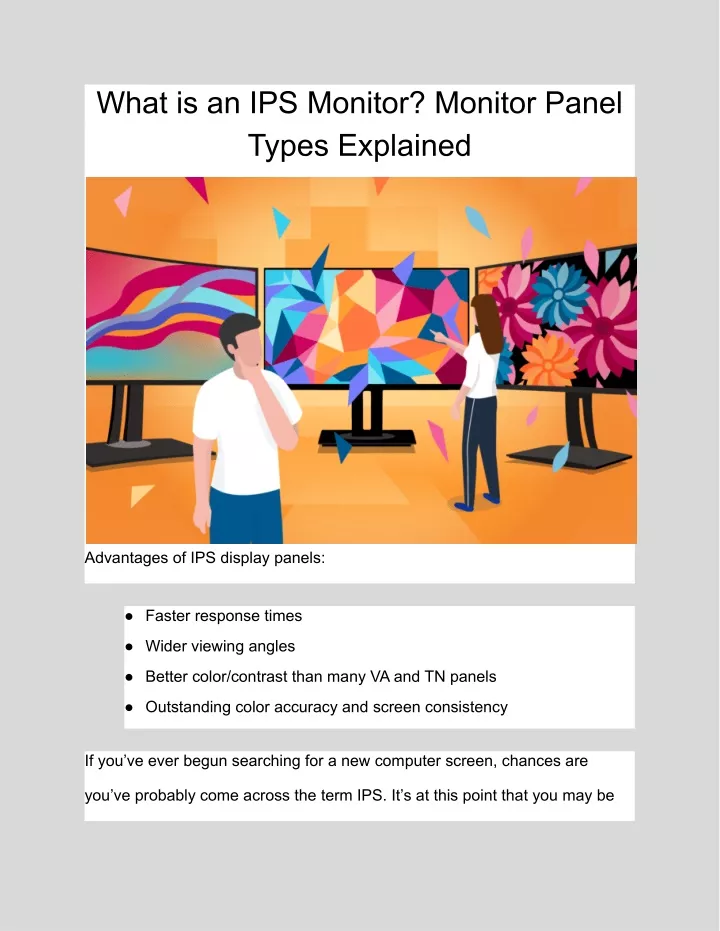 PPT What Is An IPS Monitor Monitor Panel Types Explained PowerPoint ppt-what-is-an-ips-monitor-monitor-panel-types-explained-powerpoint
