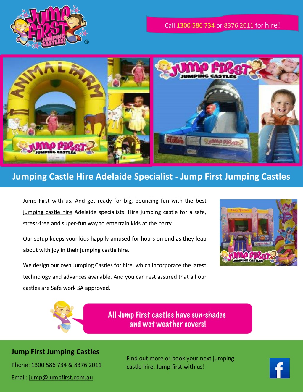 PPT Jumping Castle Hire Adelaide Specialist Jump First Jumping Castles PowerPoint
