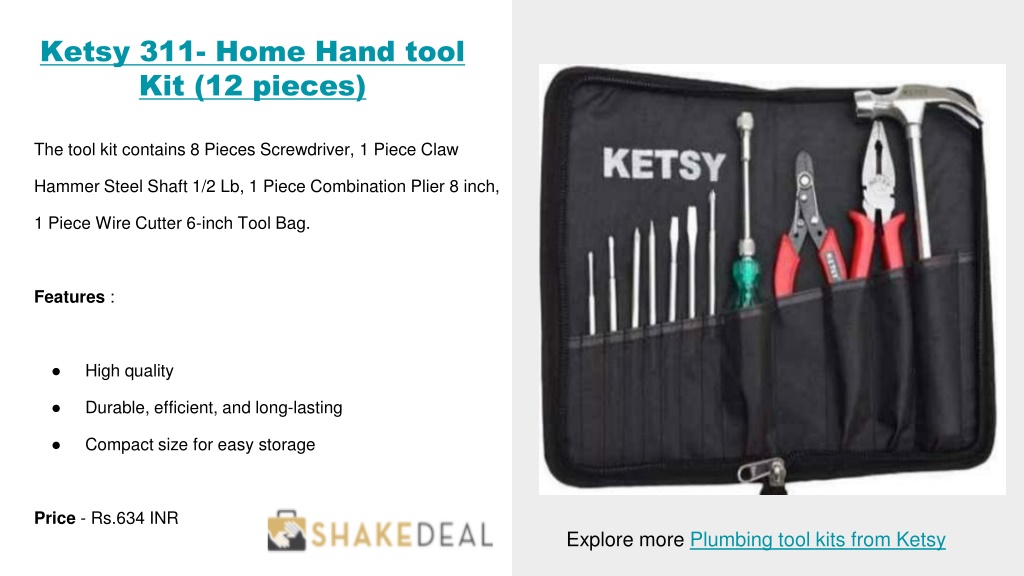 Home Plumbing Tool Kit