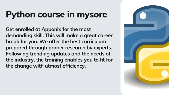 PPT Python course in mysore PowerPoint Presentation free download PPT Python course in mysore PowerPoint Presentation free download