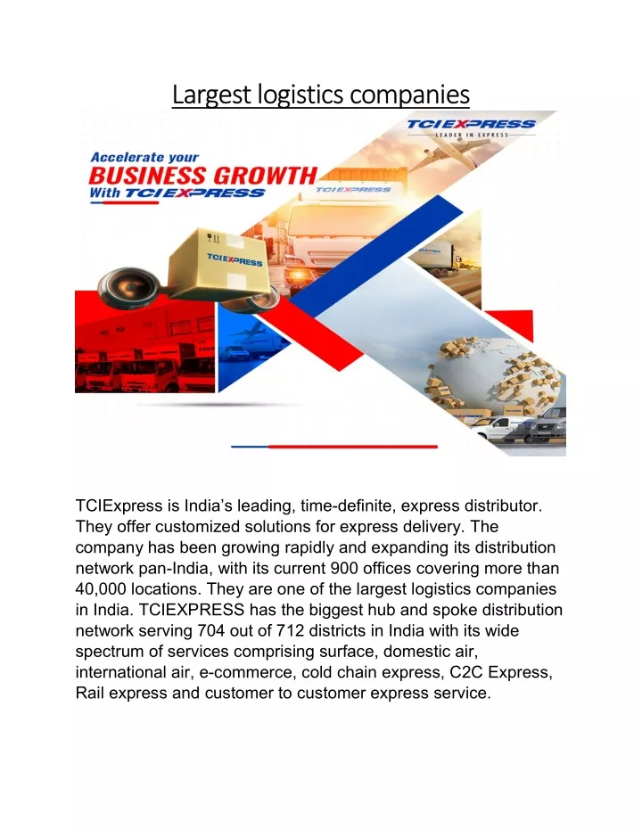 World S Biggest Logistics Companies