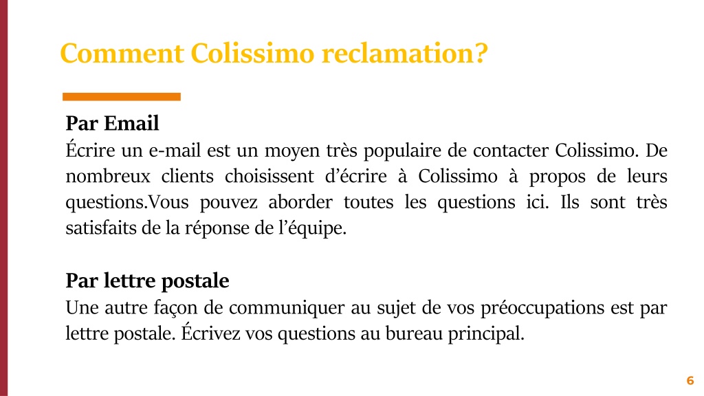 PPT Colissimo reclamation PowerPoint Presentation, free download ID10625813