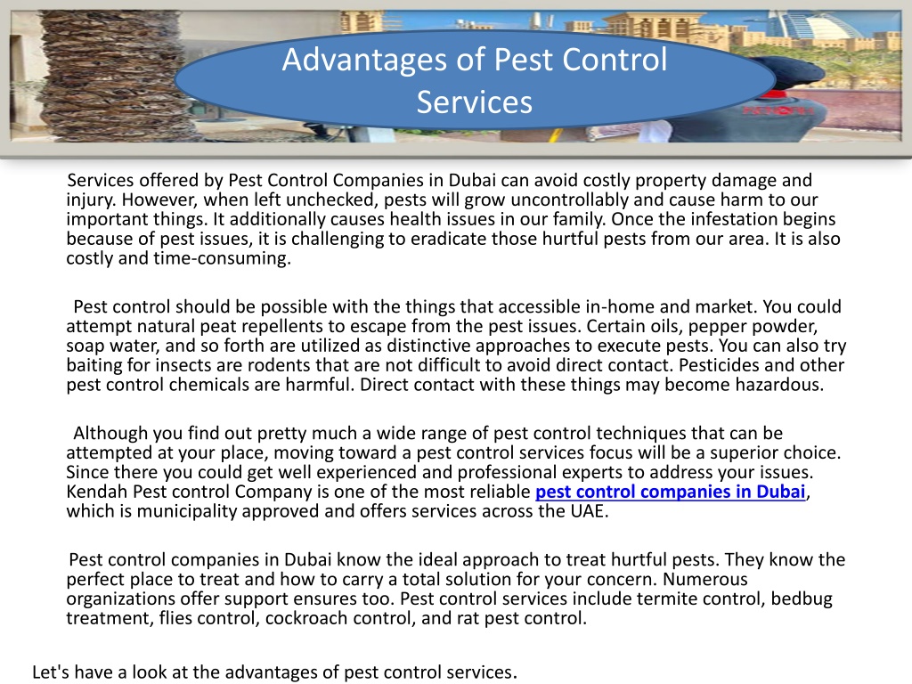 PPT - Advantages Of Pest Control Services PowerPoint Presentation, Free ...