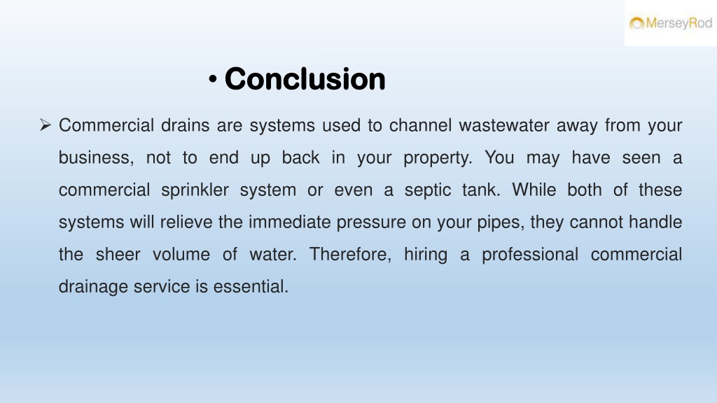 PPT - A Comprehensive Guide On Commercial Drainage System PowerPoint ...