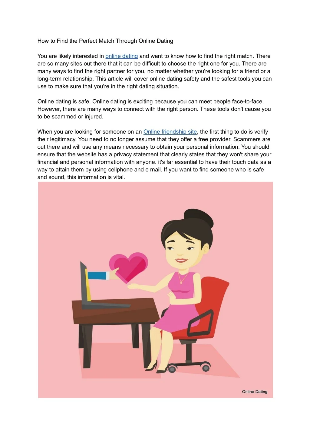 PPT - How to Find the Perfect Match Through Online Dating PowerPoint ...