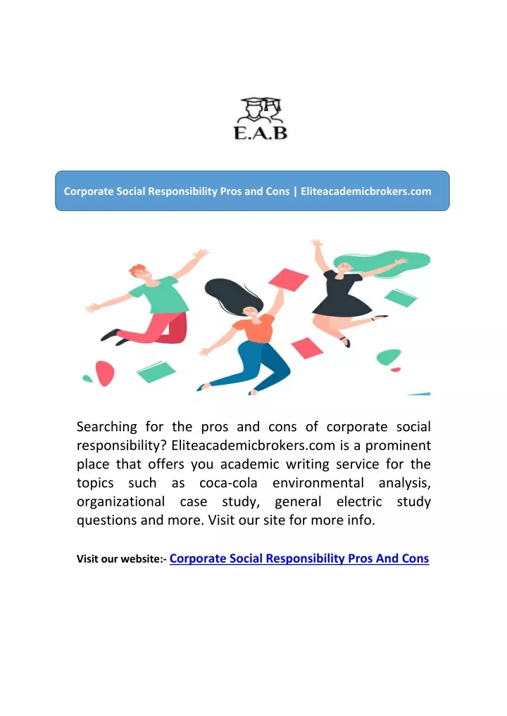 PPT - Corporate Social Responsibility Pros and Cons ...