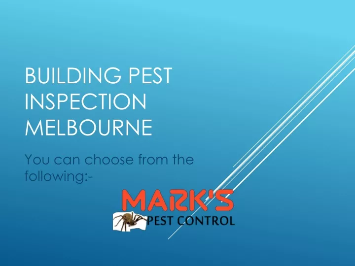 PPT Building Pest Inspection Melbourne Hire Marks Pest Control