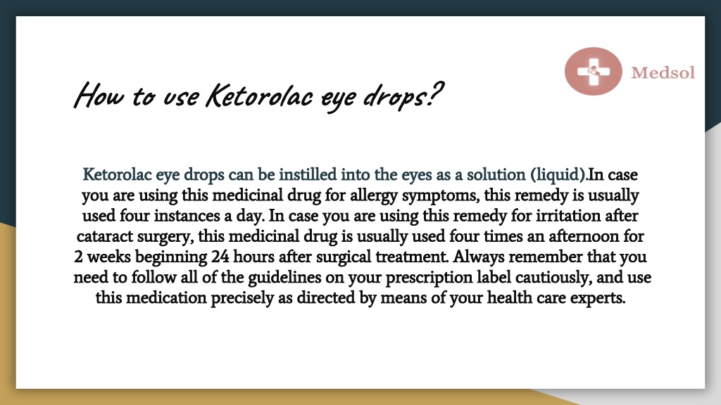 PPT - Ketorolac eye drops PowerPoint Presentation, free download - ID ...