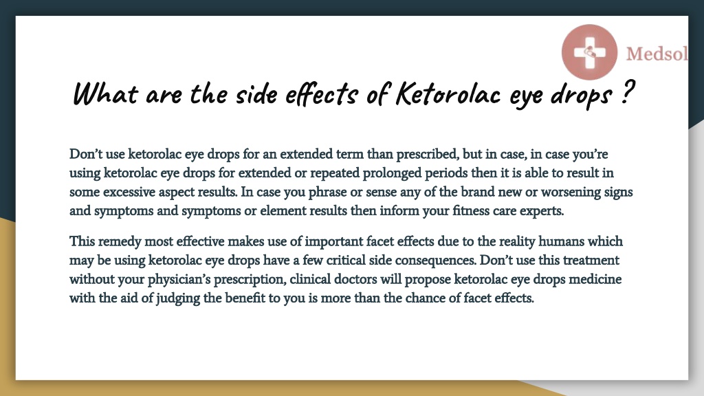 PPT Ketorolac eye drops PowerPoint Presentation, free download ID