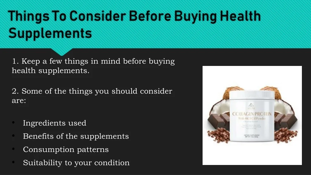 PPT - Here’s What You Should Know About Buying Health Supplements ...