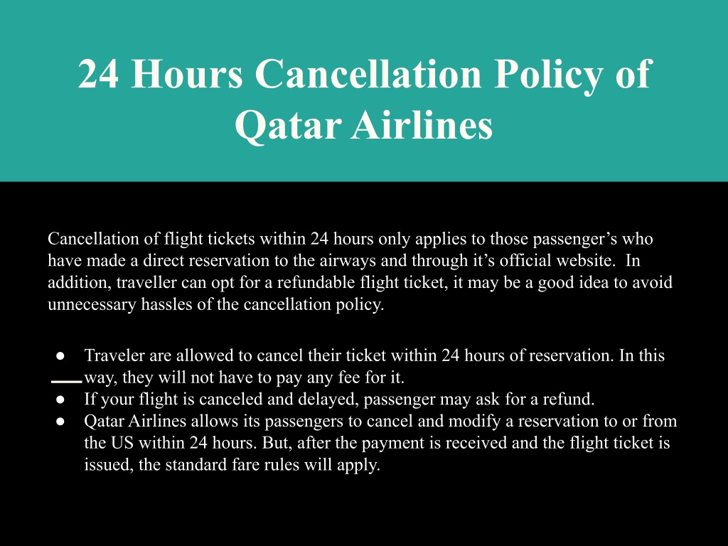 PPT Qatar Airways Cancellation Policy.pptx PowerPoint Presentation