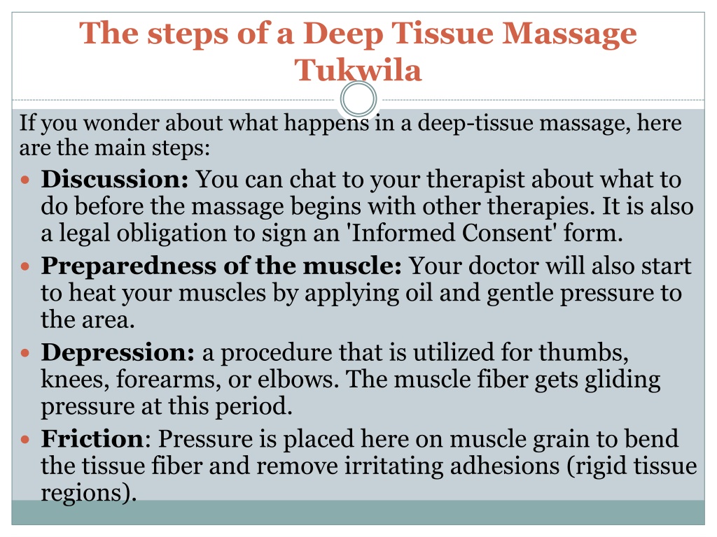 Ppt Deep Tissue Massage Tukwila Powerpoint Presentation Free Download Id10635346 3288