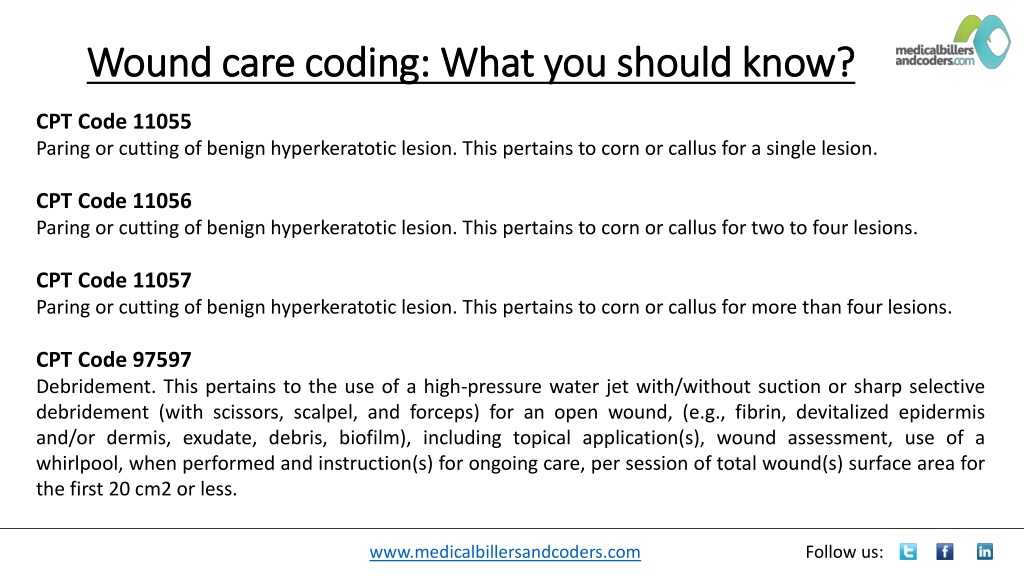 PPT Wound care coding What you should know? PowerPoint Presentation