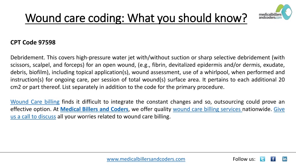 PPT Wound care coding What you should know? PowerPoint Presentation