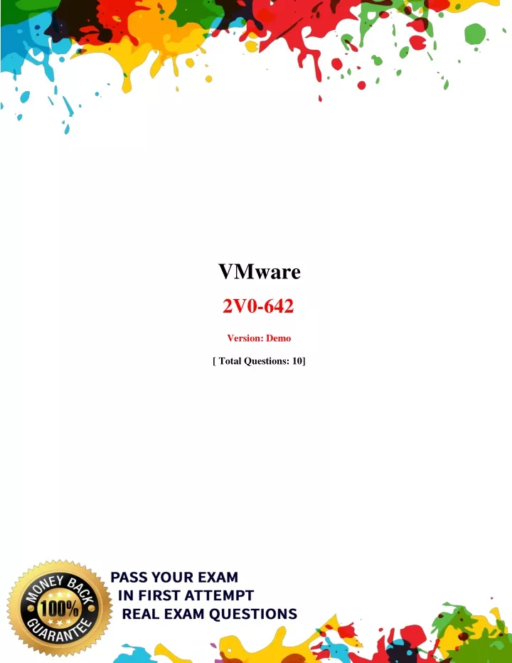 Test 2V0-71.23 Passing Score