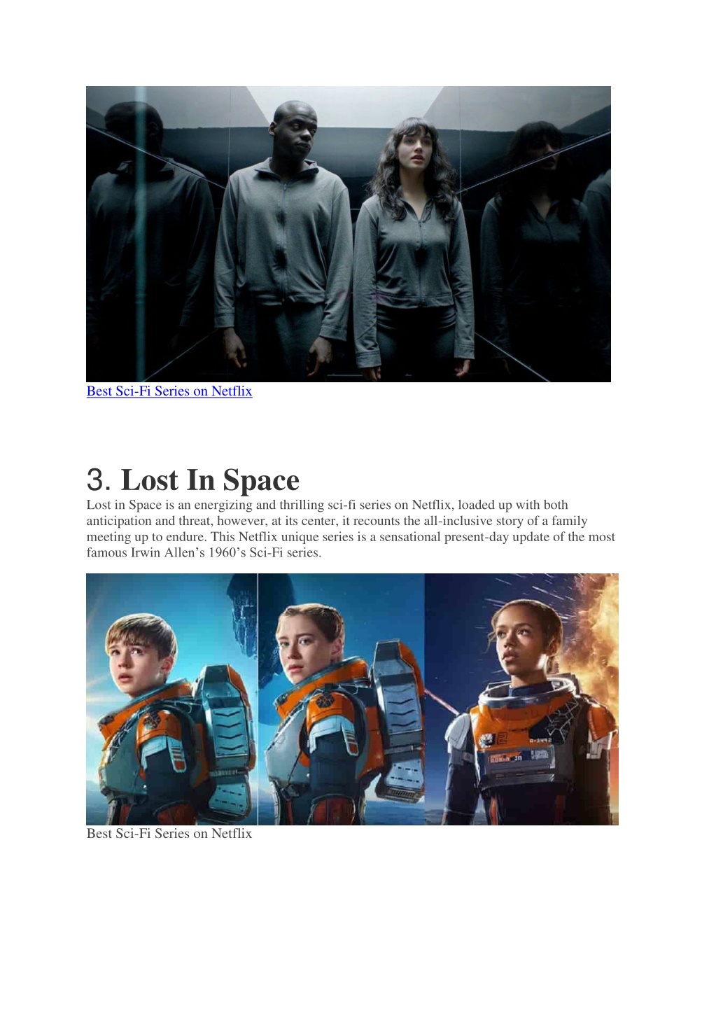 PPT 10 Best Sci fi on netflix PowerPoint Presentation, free download