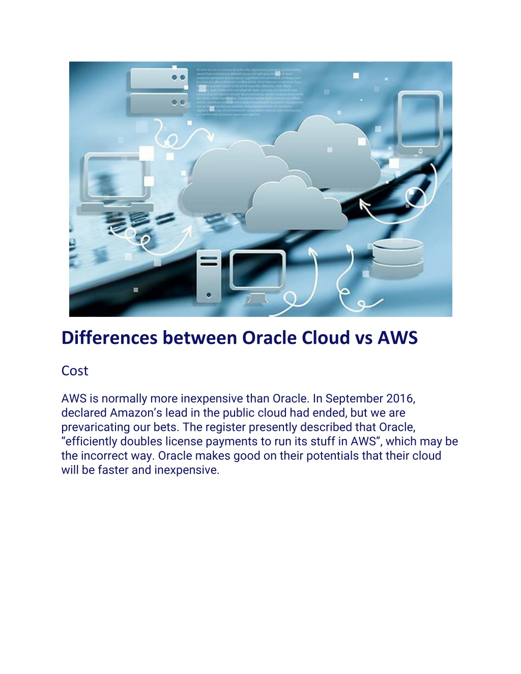 PPT - Oracle Cloud vs AWS PowerPoint Presentation, free download - ID ...