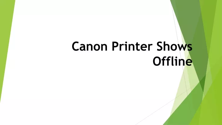 canon cloud printer offline