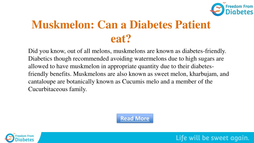 PPT 10 Amazing Health Benefits of Muskmelon for Diabetes PowerPoint