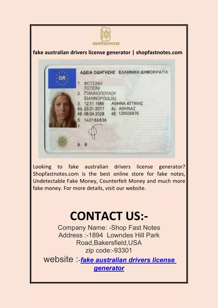 illinois driver39s license generator