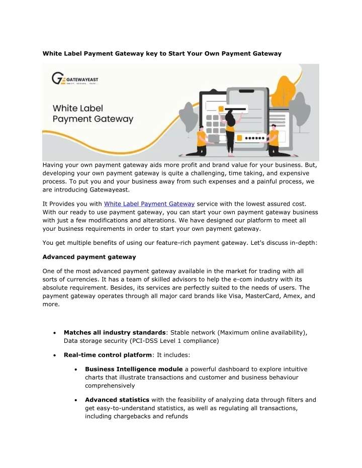 PPT White Label Payment Gateway Key To Start Your Own Payment Gateway 