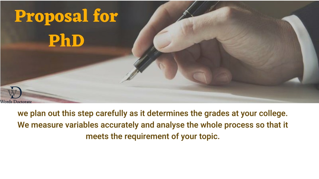 how to write a phd proposal ppt