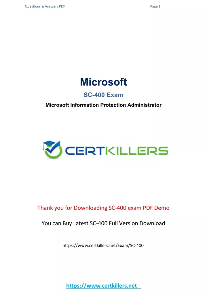 SC-400 PDF Demo