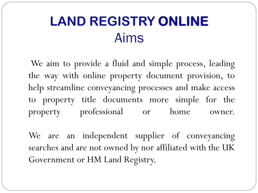 assignment land registry