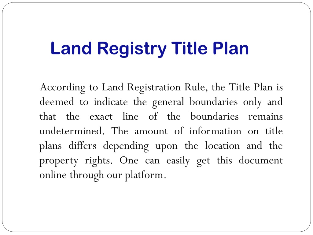 PPT - Land Registry Title Register PowerPoint Presentation, Free ...