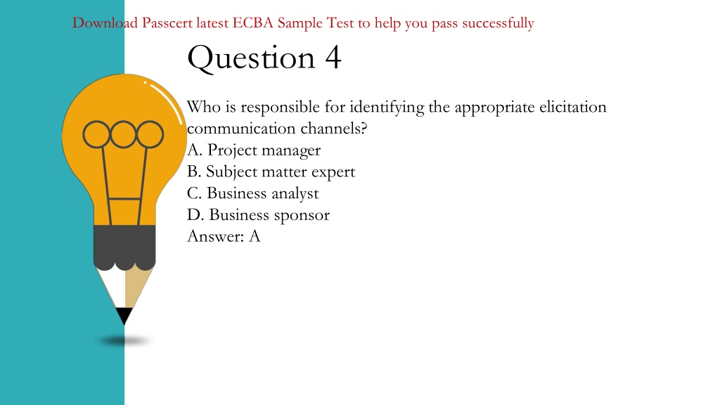 Dumps ECBA Questions