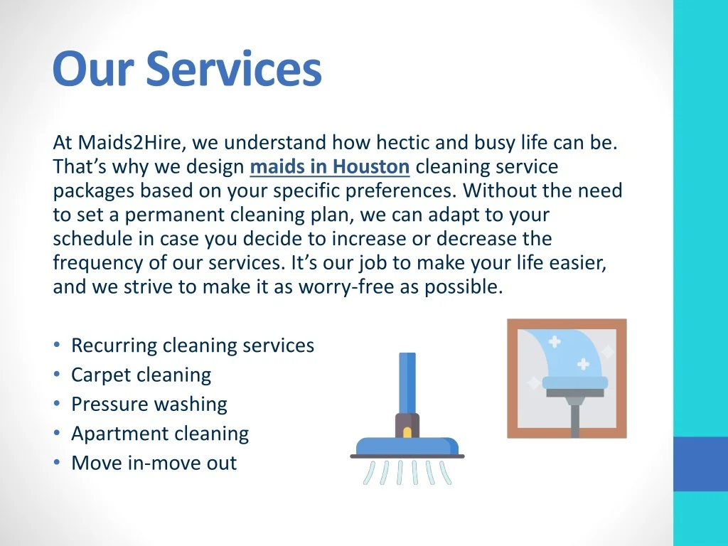 PPT Maid Service Houston Texas Maids2Hire PowerPoint Presentation, free download ID10648558