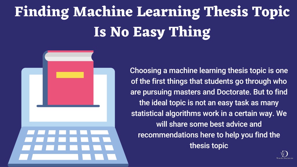 machine learning thesis topic