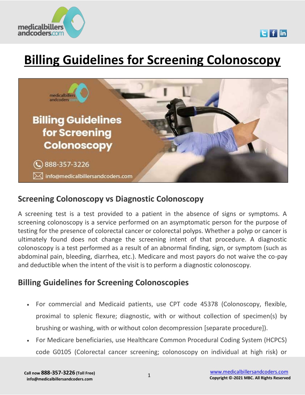 PPT Billing Guidelines for Screening Colonoscopy PowerPoint