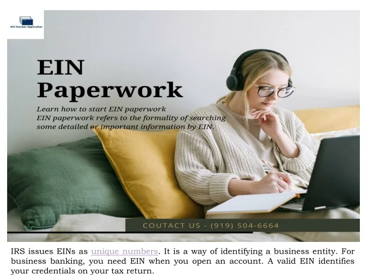 PPT EIN Paperwork PowerPoint Presentation, free download ID10655210