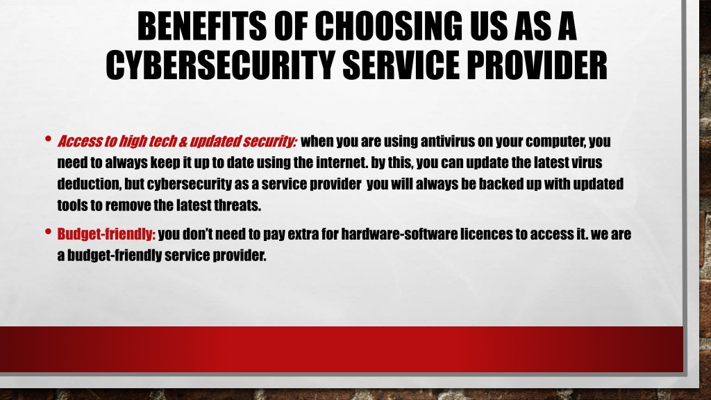 Ppt Cybersecurity Service Provider Powerpoint Presentation Free