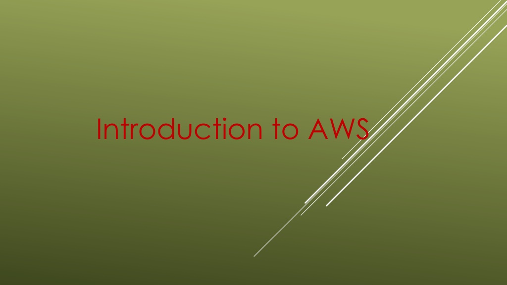 Ppt Introduction To Aws Powerpoint Presentation Free Download Id