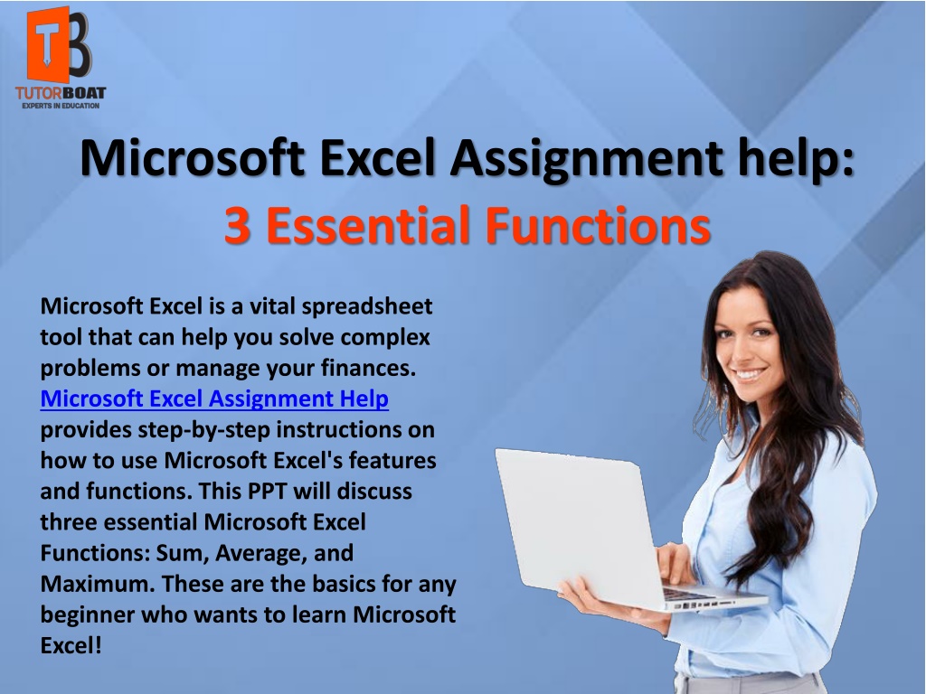 excel assignment help