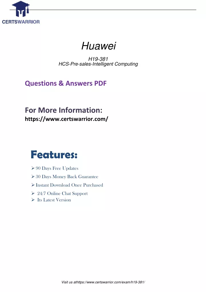 PPT - H19-381 PDF Training Guides Preparation Material PowerPoint Sns-Brigh10