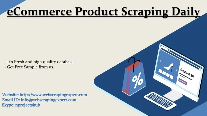 PPT ECommerce Product Scraping Daily PowerPoint Presentation Free 