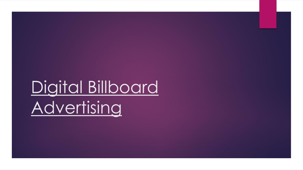 PPT - Digital Billboard Advertising PowerPoint Presentation, free ...