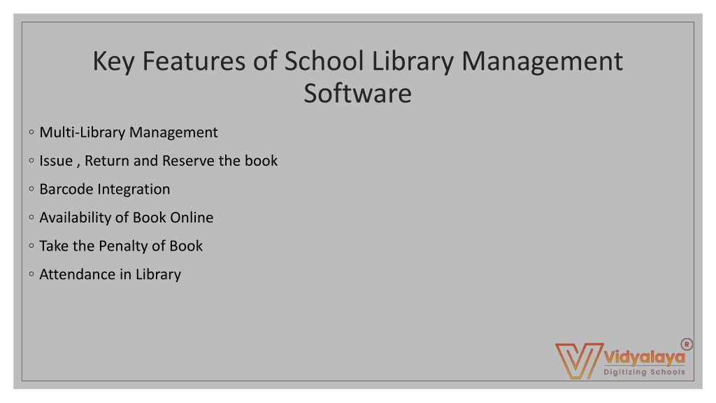 PPT - School Library Management System, Library Management Software ...