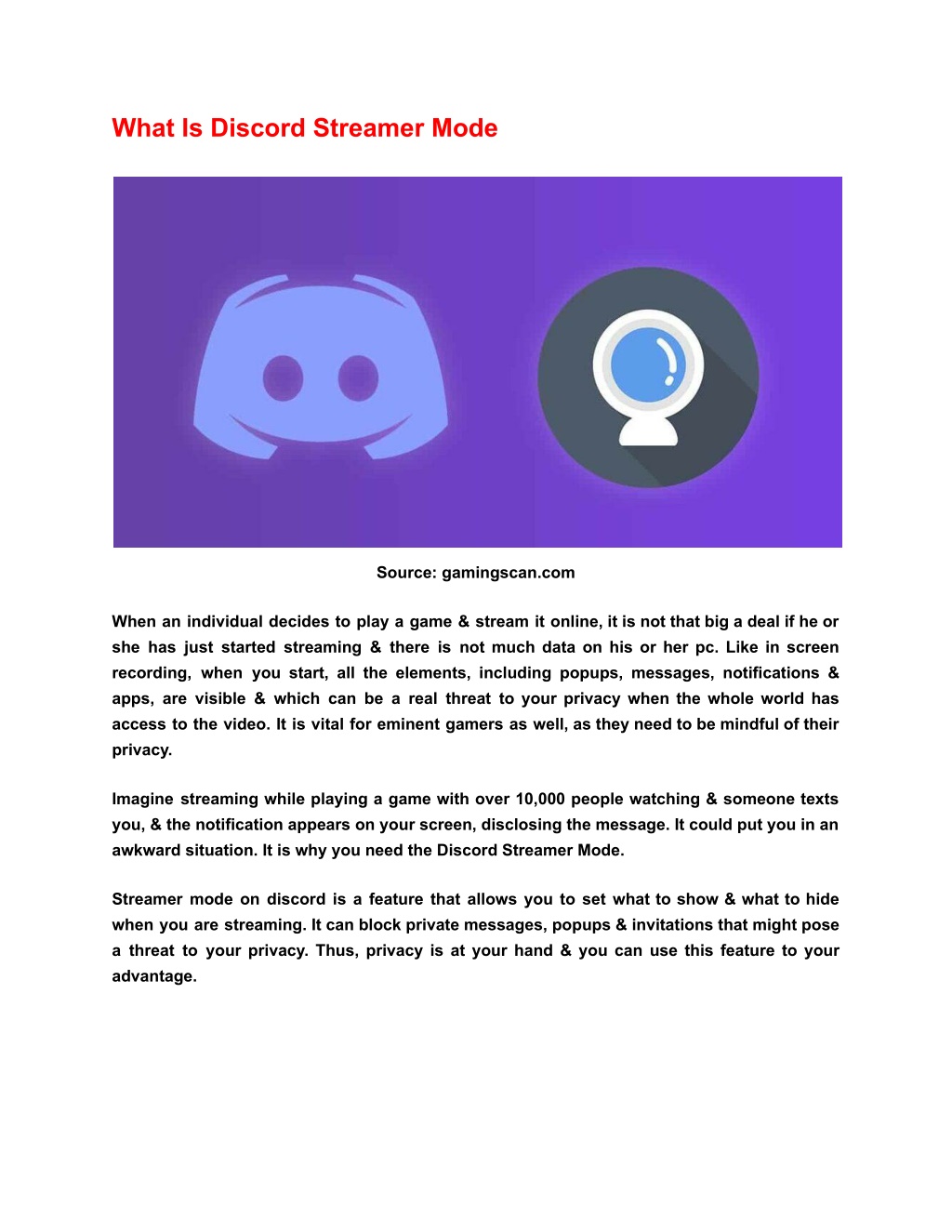 What Is Discord Streamer Mode?