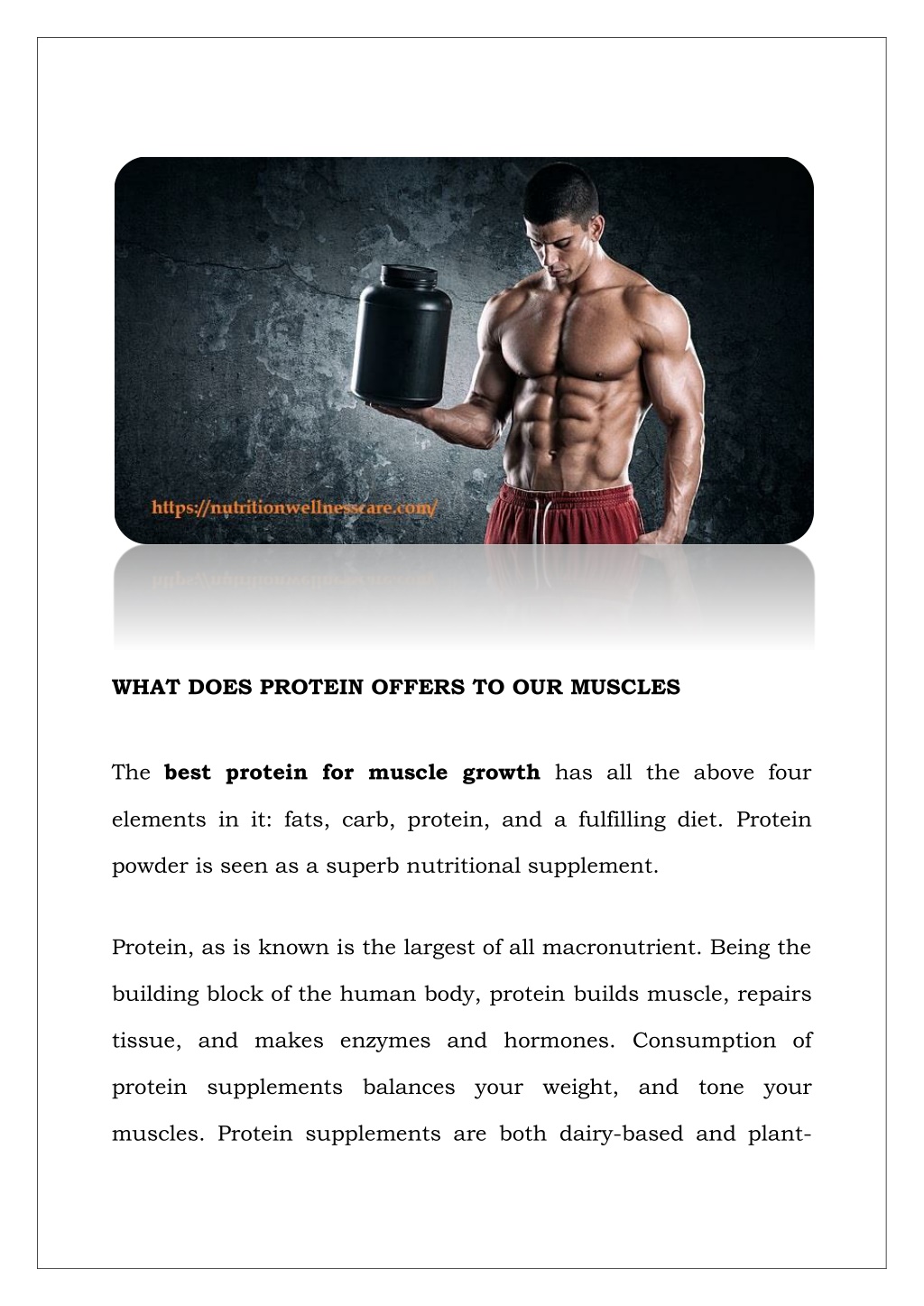 PPT - PROTEIN IS THE KEY STRENGTH FOR MUSCLE GROWTH PowerPoint ...